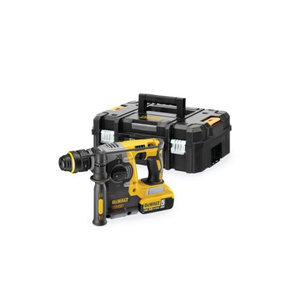 DEWALT Akkus fúrókalapács 18 V szénkefe nélküli (2 x 5,0 Ah akku + töltő + TSTAK) DCH273P2T