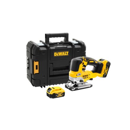 DEWALT Akkus dekopírfűrész 18 V szénkefe nélküli (2 x 5,0 Ah akku + töltő) DCS334P2