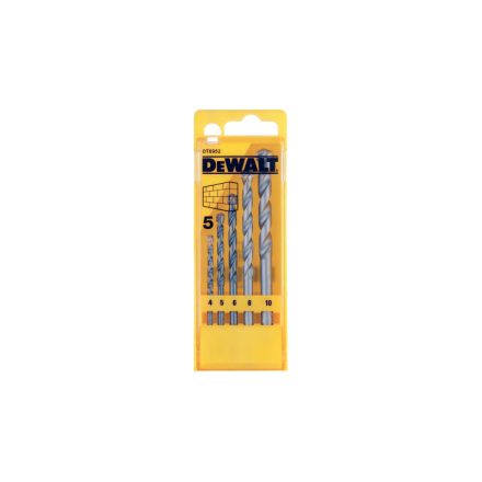 DEWALT Kőzetfúró készlet 5 részes hengeres (4 -10 mm)