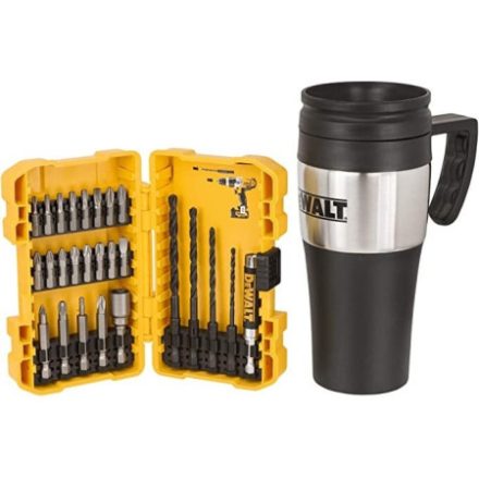 DEWALT Bithegy készlet 25 részes + Kávés bögre