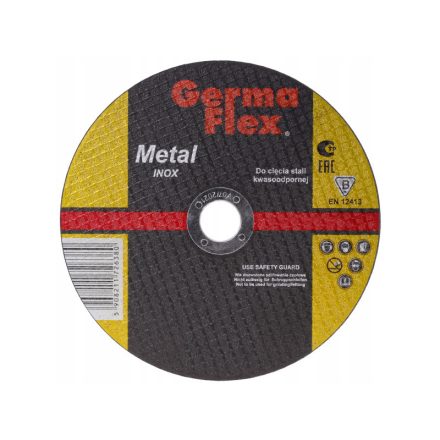 GERMAFLEX Vágókorong fémre 125 x 2,0 x 22,2 mm inox