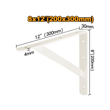 INGCO Polctartó konzol 200 x 300 mm erősített