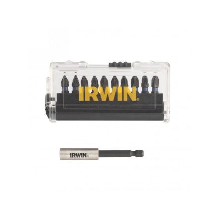 IRWIN Impact Pro Bithegy készlet 10 részes 25 mm (2 x PZ1, 5 x PZ2, 3 x PZ3) + bithegy-tartó