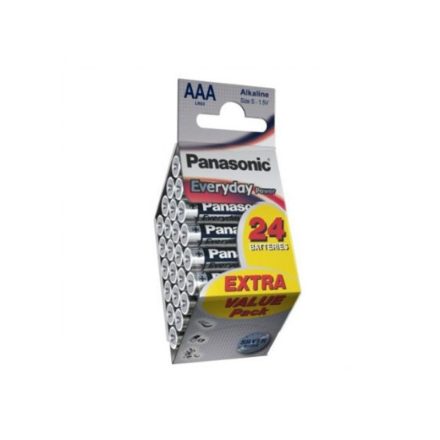 PANASONIC AAA/mikro tartós alkáli elem 1,5 V (24 db)