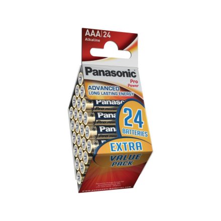 PANASONIC AAA/mikro szuper tartós alkáli elem 1,5 V (24 db)