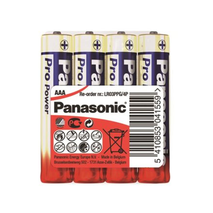 PANASONIC AAA/mikro szuper tartós alkáli elem 1,5 V (4 db)