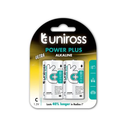 UNIROSS C/baby tartós alkáli elem 1,5 V (2 db)