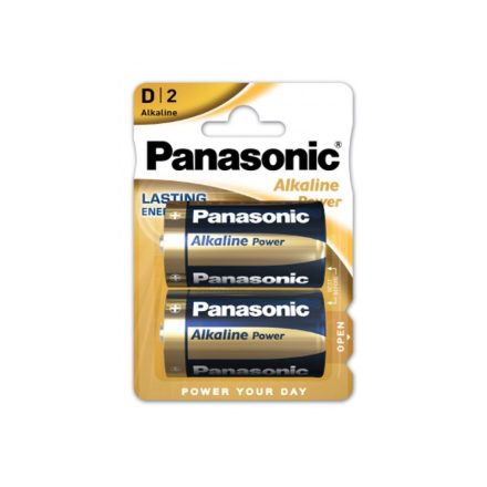 PANASONIC D/góliát tartós alkáli elem 1,5 V (2 db)