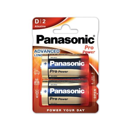 PANASONIC D/góliát szuper tartós alkáli elem 1,5 V (2 db)