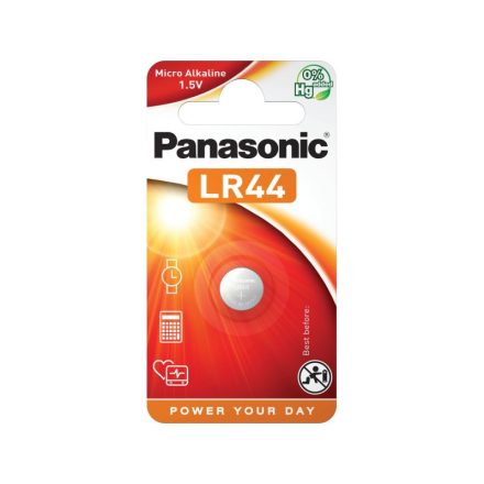 PANASONIC LR44 alkáli gombelem 1,5 V