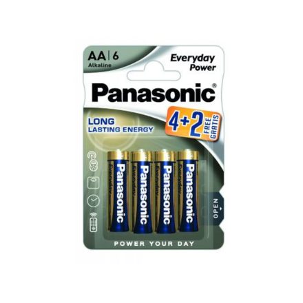 PANASONIC AA/ceruza tartós alkáli elem 1,5 V (6 db)