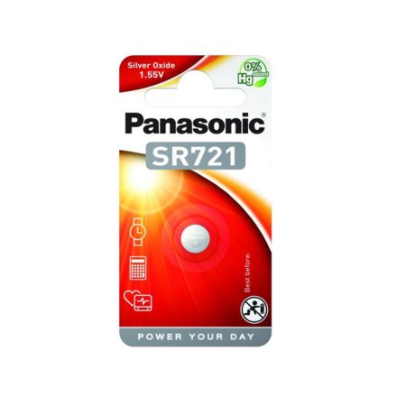 PANASONIC SR721 ezüstoxid gombelem 1,55 V