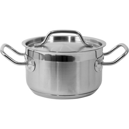 YATO GASTRO Lábas fedővel 1,9 liter 160 x 95 mm inox