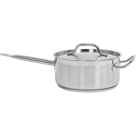 YATO GASTRO Nyeles lábas fedővel 5 liter 240 x 110 mm inox