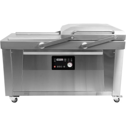 YATO GASTRO Dupla kamrás vákuumfóliázó gép 600 mm 2 x 750 W