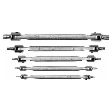 YATO Csuklós torx kulcs készlet 5 részes T15-T60 CrV