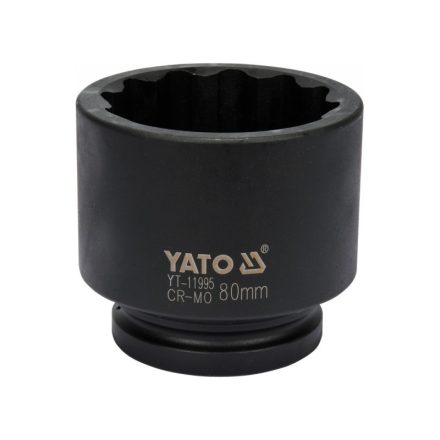 YATO Gépi dugókulcs 12 szögletű 1" 80 mm