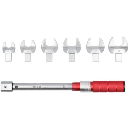 YATO Nyomaték villáskulcs készlet cserélhető fejjel 17-29 mm
