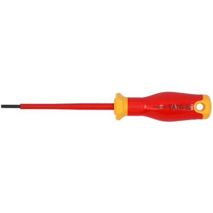 YATO Csavarhúzó lapos 3 x 100 mm 1000 V-ig szigetelt vékony kialakítás