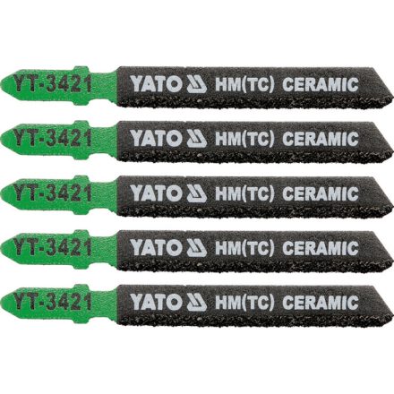 YATO Dekopírfűrészlap kerámiára T-befogás 75/1,2 mm HM/TC (5 db)