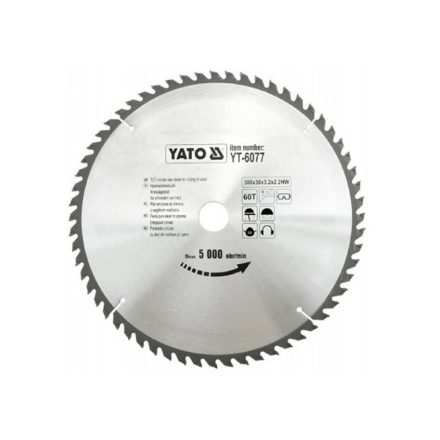 YATO Fűrésztárcsa fához 300 x 30 x 2,0 mm / 60T