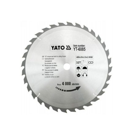 YATO Fűrésztárcsa fához 400 x 30 x 2,8 mm / 32T